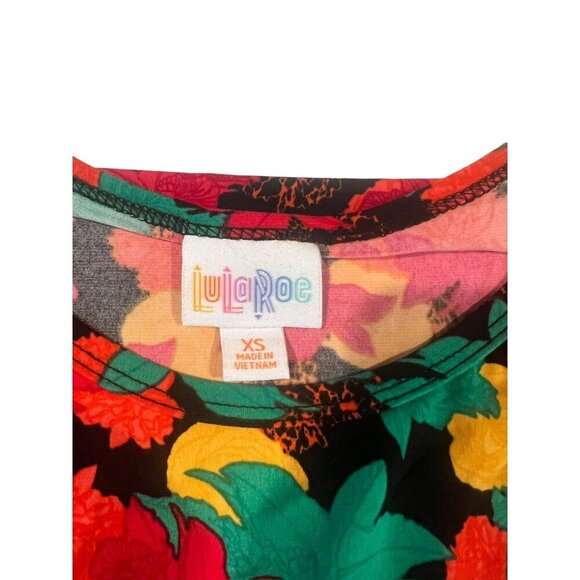LuLaRoe Irma Women's Super Floral Shirt Dress - Picture 3 of 6